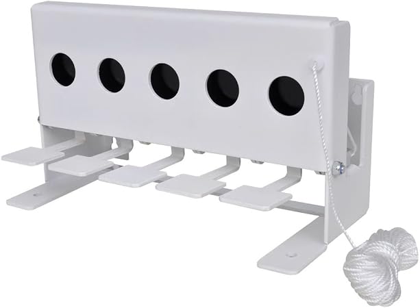 Stand De Tir Biathlon Atflbox – 5 Trous Pare-balles Pour Carabine Et Pistolet à Air Comprimé, Acier Résistant