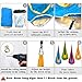 C-CHAIN Swing Pod Chair for Kids, Cotton Hammock Chair with Durable Air Cushion, Child Swing Seat Nest with Adjustable Rope, All Accessories Included (Blue)