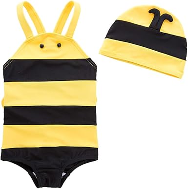 bumble bee swimsuit baby