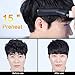 Electric Hair Comb For Men, KOBWA Curly Hair Straightening Comb,Man's Style Magic Massage Comb, Hair Straightening/Curler Permed Clip Comb For DIY Flexible Modeling,Natural Side Hair Detangling(Black)