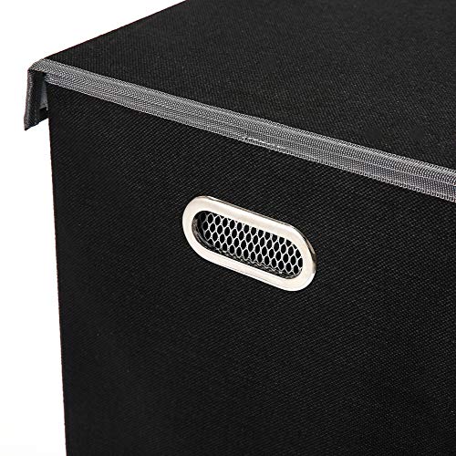 SUPERJARE Double Laundry Hamper with Removable Liner Bags &