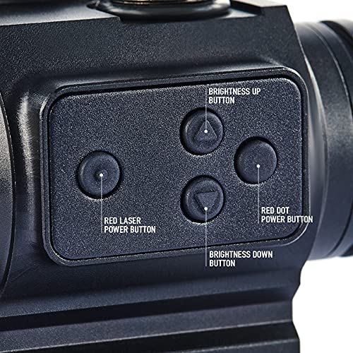 GUNNR Red Dot Sight with Red Laser, 1x29 Reflex Sight with 3MOA Red Dot