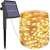 Kolpop Solar Fairy Lights Outdoor, 79ft/24m 240 LED Solar String Lights Garden 8 Modes Copper Wire Fairy Lights...