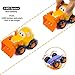 Woby Push and Go Friction Powered Car Engineering Construction Vehicles Toys Set Tractor Bulldozer Truck Early Educational for 1 Year Old Baby Toddler Boys