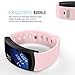 MoKo for Samsung Gear Fit2 / Gear Fit2 Pro Watch Band, Soft Silicone Replacement Sport Band for Samsung Gear Fit 2 SM-R360 / Fit 2 Pro Smart Watch, Soft Pink (Fits 5.90