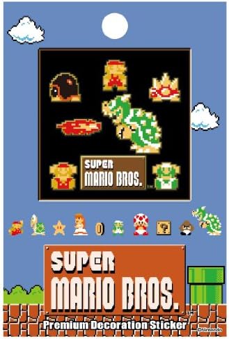 Super Mario Brothers premium decoration sticker E (japan import)