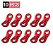 40PCS Paracord Tensioner Guyline Line Adjuster, Ultralight Strong Aluminum Cord Tent Wind Buckle Hook Rope Small Carabiner Figure, Lightweight Fastener Camping, Backpacking, Picnic Shelter Outdoor