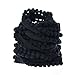 Yalulu 10 Yards Mini Pom Pom Trim Ball Fringe Ribbon Tassel DIY Sewing Accessory Lace for Home Party Decoration,1cm Width (Black)
