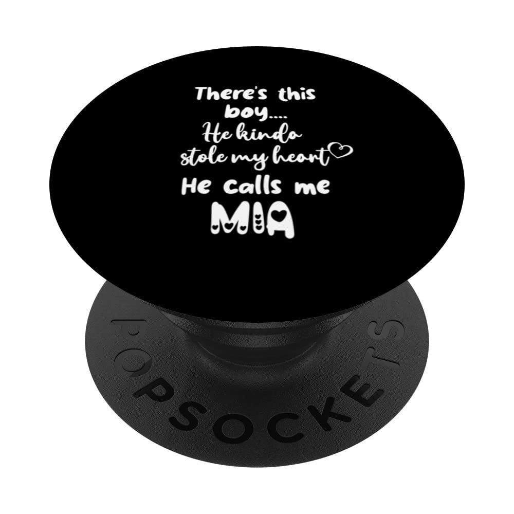 Special Grandma Grandmother This Boy Calls Me Mia PopSockets Swappable PopGrip