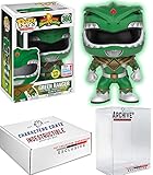 Funko Pop! NYCC Power Rangers Green Ranger Glow in the Dark, Limited Edition Fall Convention Exclusive, Concierge Collectors Bundle