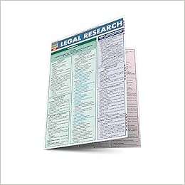 Legal Research (Quick Study Law), by Inc. BarCharts Legal Research (Quick Study Law), by Inc. BarCharts