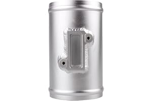 Aurorasters Mass Air Flow Sensors Adapter for Honda Ford Nissan, Aluminum Alloy Air Flow Sensor Mount,Silver Air Flow Meter Adapter 63mm 70mm 76mm (2.5‘’, 1)