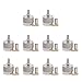 Areyourshop 10Pcs Connector N Male Plug Crimp RG58 RG142 LMR195 RG400 Cable Straight, Silver
