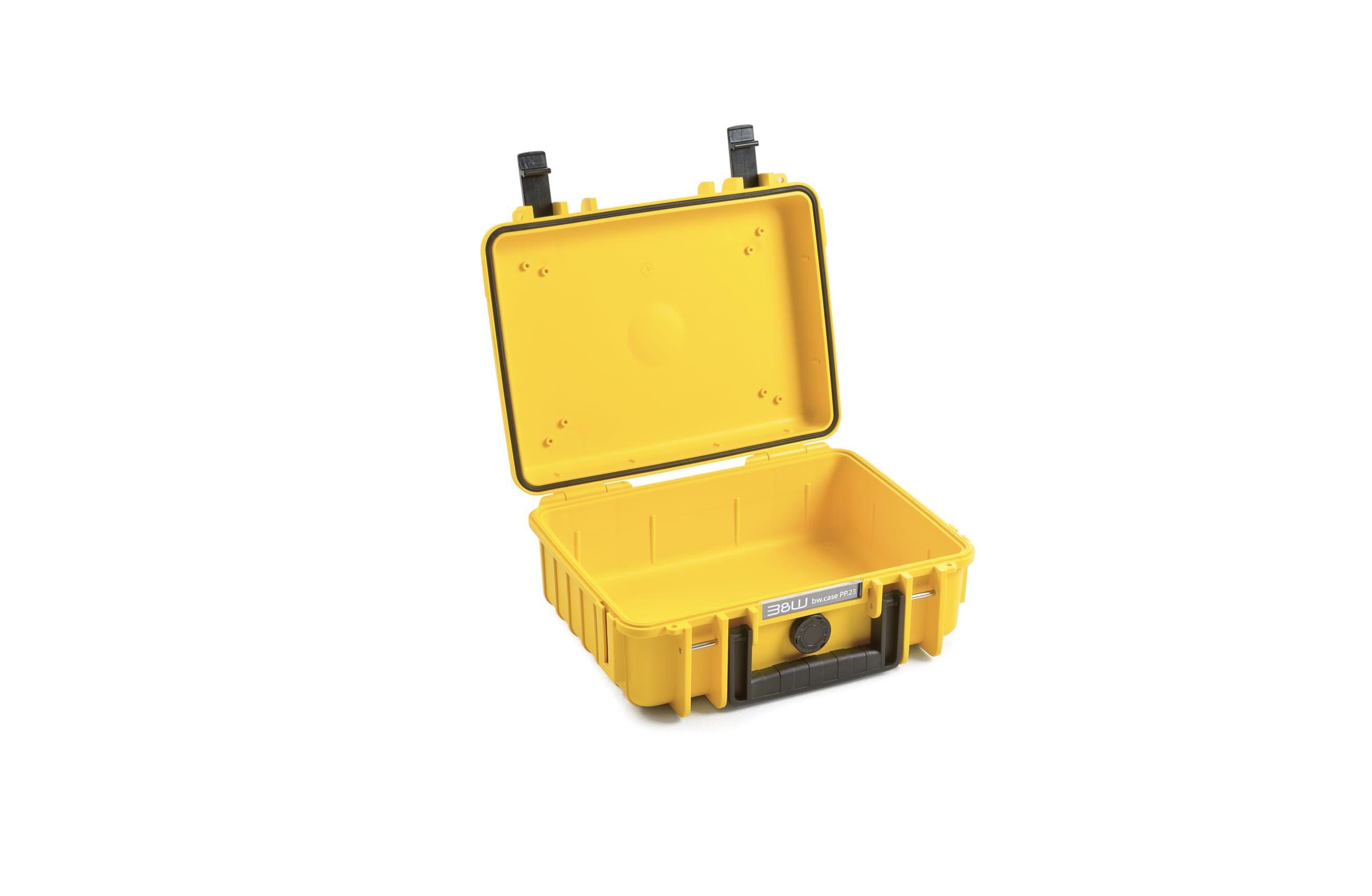 B&W Outdoor Transport Case - Type 500 (Empty) - Yellow - Waterproof according to IP67 Certification, Dustproof, Virtually Indestructible