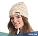 Brook + Bay Cable Knit Beanie Winter Hat for Women - Warm, Chunky, Soft Stretch, Thick & Cute Knitted Caps for Cold Weather