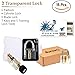 15 pc Practice Training Cutaway Padlock Set, Includes 3 Different Common Clear Crystal Transparent Padlocks With 7 Regular keys + 5 Training Tools Practice Keys (Credit Card) Kit For Kids