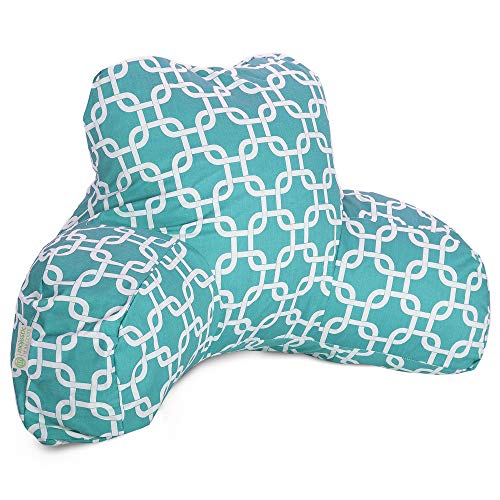 Majestic Home Goods Links Reading Pillow, Teal