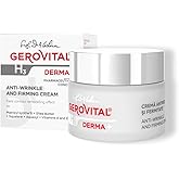 GEROVITAL DERMA+ Anti-Wrinkle and Firming Face Cream with Hyaluronic Acid, Sepilift, Vitamins A and E, Day and Night Moisturizing Face Cream, for Dry Skin, 50 mililiters