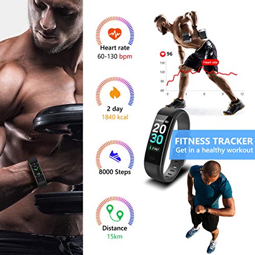 Mgaolo Fitness Tracker HR,Activity Tracker IP68 Waterproof Smart Watch
