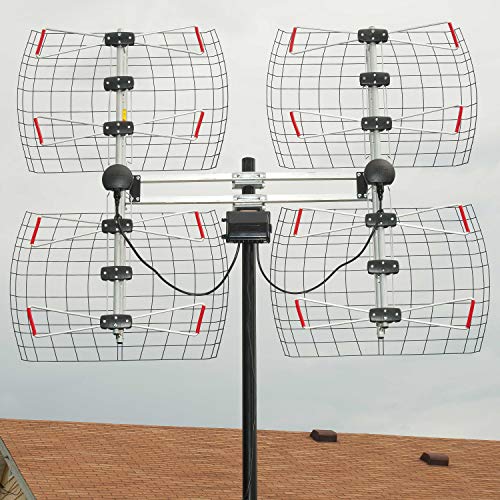 Antennas Direct 8Element Bowtie TV Antenna, 70 Miles Range, Multi
