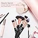 BESTOPE 14pcs Makeup Brushes Premium Synthetic Kabuki Makeup Brush Set Foundation Blending Brush Contour Concealer Eye Shadows Eyeliner Face Powder Brush Cosmetic Beauty Tools(Rose Golden)