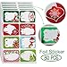 80-Count Foil Christmas Tag Stickers, 8 Jumbo Designs - Xmas to from Christmas Name Tags Write On Labels - Holiday Present Gift Labels