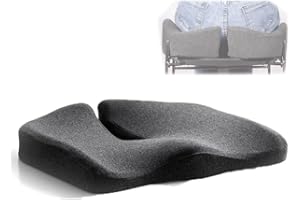 mcgotasy Keillini Seat Comfort Pro, Libiyi Seat Comfort Pro, Dotmalls Seat Comfort Pro, Hilipert Seat Comfort Pro, Premium Soft Hip Support Pillow, Ergonomic Non-Slip Sciatica & Back (Dark Gray)