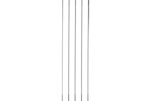 Crapyt 304 Stainless Steel Pushrod Replacement Linkage Rods 5 PCS M2 for RC Model Airplane,Car,Boat,Helicopter Round Shaft Rods 250×2mm/9.84"×0.08"(L×D)