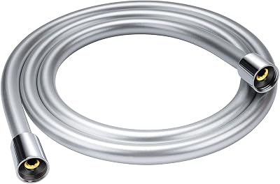YEAUPE PVC 1.6m Shower Hose with All Brass G 1/2 Connectors