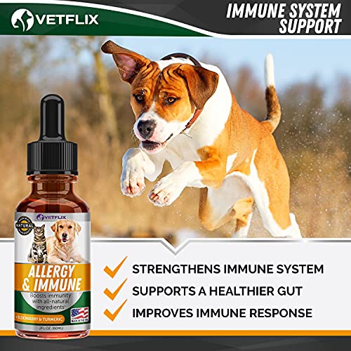 Velflix Allergy Immune Anti Itch & Hot Spots Made in USA Natural Pet
