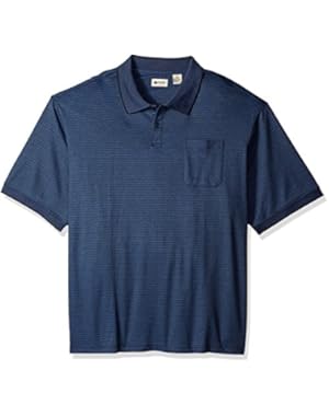 Men's Big and Tall Short Sleeve Minibox Knit Polo