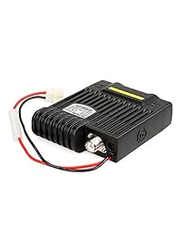 Retevis RT95 Radio móvil Transceptor de correa dual VHF 136 174 MHz UHF 430 490 MHz Radio LCD bidireccional móvil a color de 25W con función DTMF (Negro, 1 paquete)