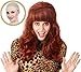 ALLAURA Compatible with Peggy Bundy Costume – Auburn Red Bouffant Wig for Women – 80s Beehive Housewife Hairpiece for Halloween, Retro TV Cosplay, Funny Party Looks, Peg Bundy Wig Fits All Head Sizes