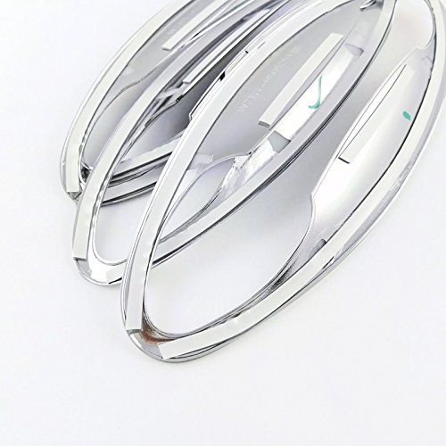 HIGH FLYING 8pcs Side Door Outer Handle Bowls Decorative Trim ABS Chrome For Chevy Chevrolet Cruze 2017 2018