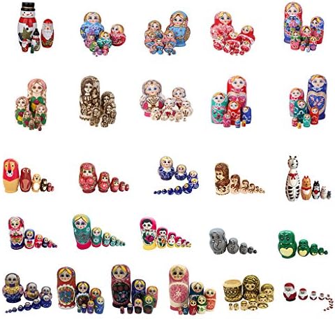 飾 雑貨 木製 激安超特価 正規品送料無料 カラフル 100 品質保証 マトリョーシカ 伝統 ビューティー マトリョーシカ ホーム キッチン 手描き クリスマス B078jggkd2 贈り物 綺麗 人形 ロシア 家族 新作製品 世界最高品質人気 品質保証 工芸 民芸品