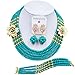 laanc 5 Rows Multicolors African Beads Womens Jewelry Set Nigerian Wedding Beads Jewellery Sets A-022A