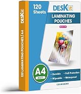 Deskit A4 Laminating Pouches Matt 150 Micron 120 Sheets view 1