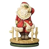 Enesco Heart of Christmas Santa Spinner and Toy Soldiers Figurine, 5.63-Inch