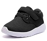 DADAWEN Boy's Girl's Lightweight Sneakers Cute Strap Athletic Running Shoes