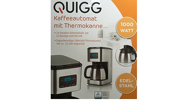 Quigg Cafetera con jarra térmica : Amazon.es: Hogar y cocina