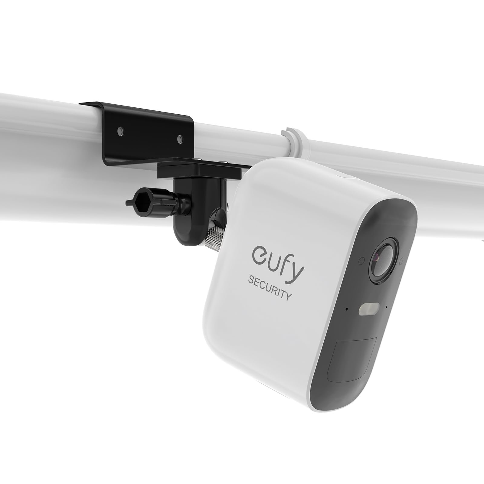 HOLACA Gutter Mount Compatible with Eufycam 1/2/2C/2C Pro/3/3C/E, Arl o Pro 2/3/4/Ultra 1&2/Essential Surveillance Cameras, and Other Cameras with 1/4" Thread, Black | 1PCS
