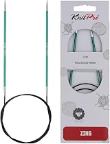 KnitPro Zing Fixed Circular Needles 40in 3.00mm Aluminium 100cm