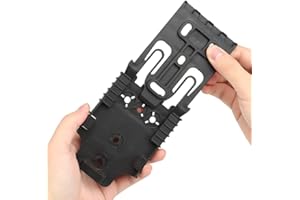 WAPEALY QLS19&22 Gun-Holster Adapter Accessories Quick Locking System Kit Duty Nylon Adapter Base Buckle with Screws for Hunting