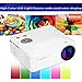 Uhappy Mini Portable High Definition Projector Home Theatre Cinema 320x240 AV/VGA/USB/SD/HDMI,Low Noise and Dust Free Design. (White)