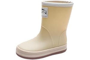 Kid's Boys Girls Waterproof Boots Rain Boots Outdoor Home Rubber Shoes Slip On Comfortable Casual Solid color Boots