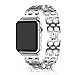 ANCOOL Compatible with Apple Watch Series 5 Band 44mm for Men Women Stainless Steel Link Band Replacement for Apple Watch Series 5/4/3/2/1 (44mm, Silver)