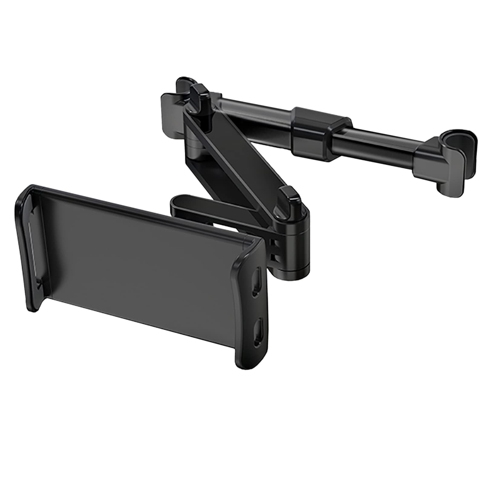 Jiaxitek Car Headrest Mount,360 Degree Rotating Adjustable Telescopic Car Tablet Bracket, Cars Back Seat Tablet Brackets Universal for 4-Inch to 14-Inch Tablet Smartphone