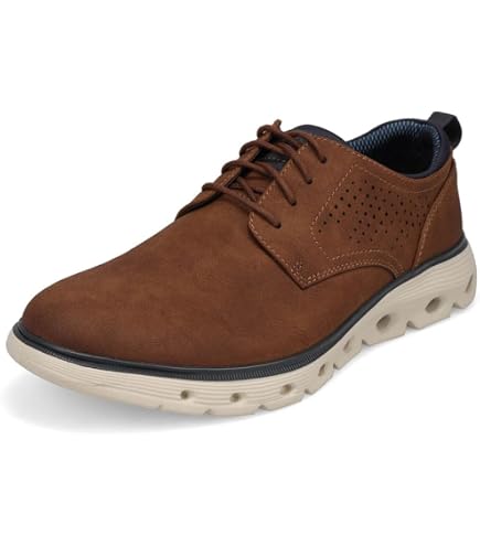 DOCKERS Mens Elmington Dress Casual Oxford, Brown, 7M