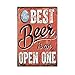 ROSENICE Metal Sign Tin Poster Beer Theme Vintage Sign Tavern Bar Pub Shop Retro 12