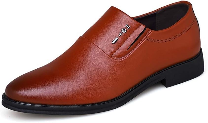 Amazon Mu Xu カジュアル シューズ メンズ 高級 ドレス レザー 靴 ファッション 紳士靴 就活 ローカット 防臭 耐磨耗性 ビジネス オフィス 本革シューズ ビジネスシューズ